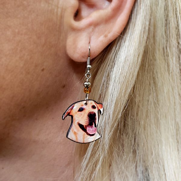 Mia Jewel Shop: Labrador Dog Face Earrings