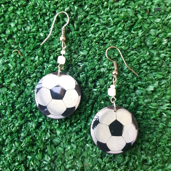 Mia Jewel Shop: Soccer Ball Earrings