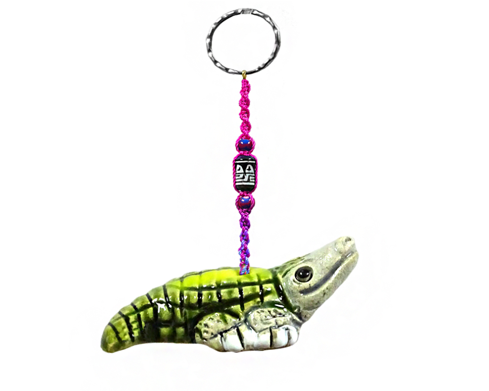 Alligator Ceramic Keychain Mia Jewel Shop Animal Art Gifts