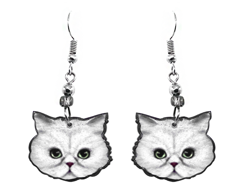 cat head earrings