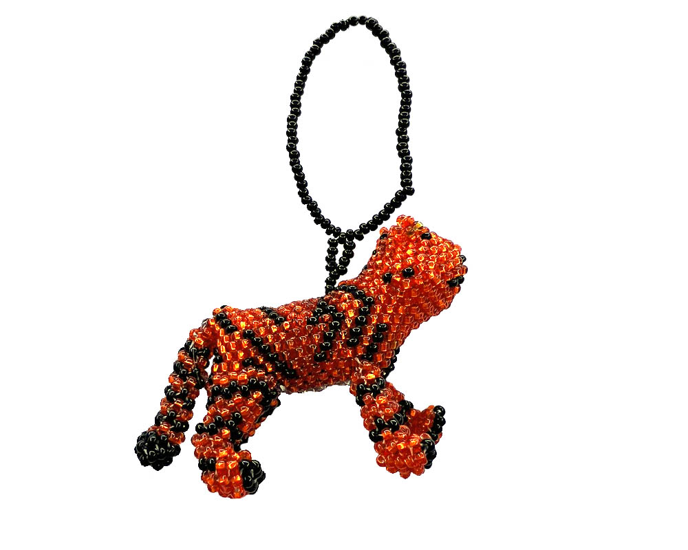 Seed Bead Tiger Ornament Mia Jewel Shop Animal Theme