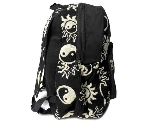 Large Yin Yang Backpack - Black/White