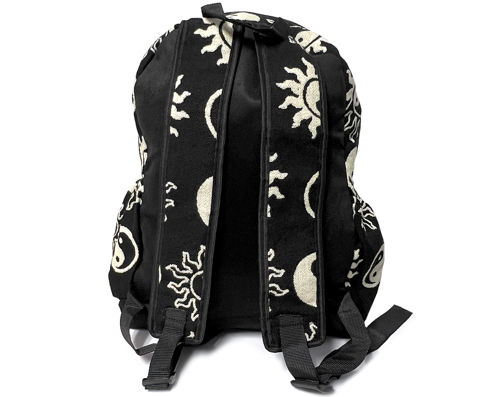 Large Yin Yang Backpack - Black/White